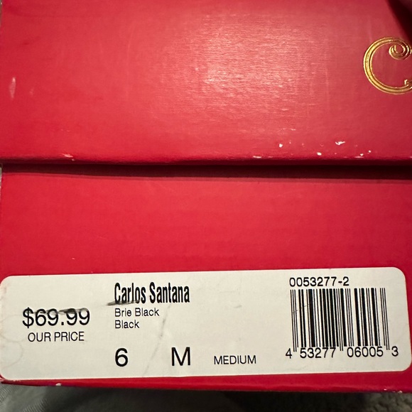 Carlos Santana Black Wedge Boot Size 6 Medium - Picture 3 of 5